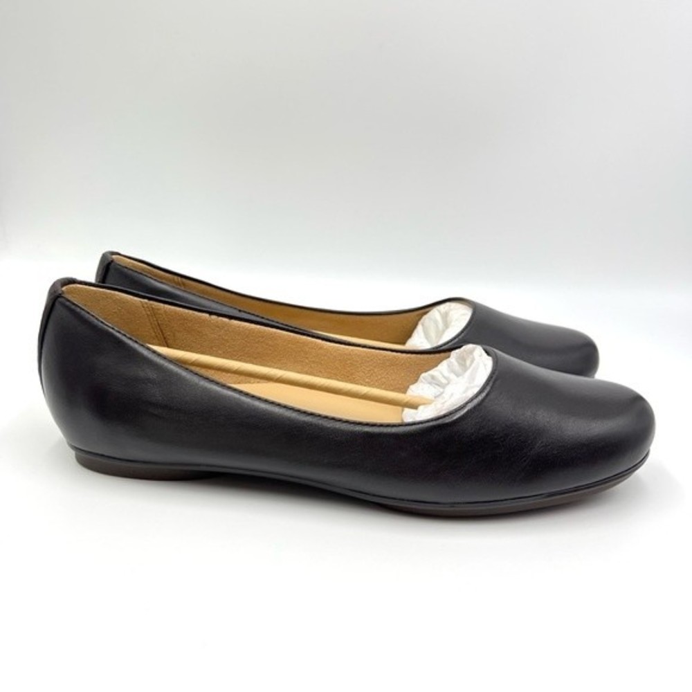 NEW Naturalizer Womens Size 11 Maxwell‎ Dark Brown Leather Ballet Flats Shoes